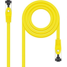 CABLE DE RED LATIGUILLO SSTP CAT8.1 AWG26 1 M AMARILLO NANOCABLE